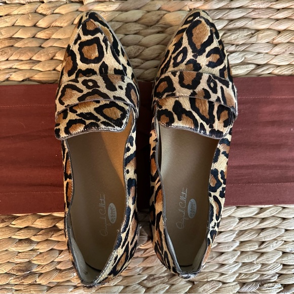 DR. SCHOLL’S FAXON REAL FUR DYED COW-HAIR LEOPARD LOAFER - Picture 4 of 5